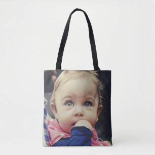Tote Bag Photo bébé personnalisée Fourre-tout à double face