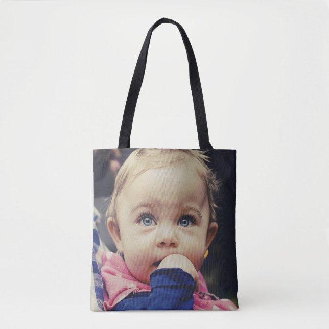 Tote Bag Photo bébé personnalisée Fourre-tout à double face (Devant)
