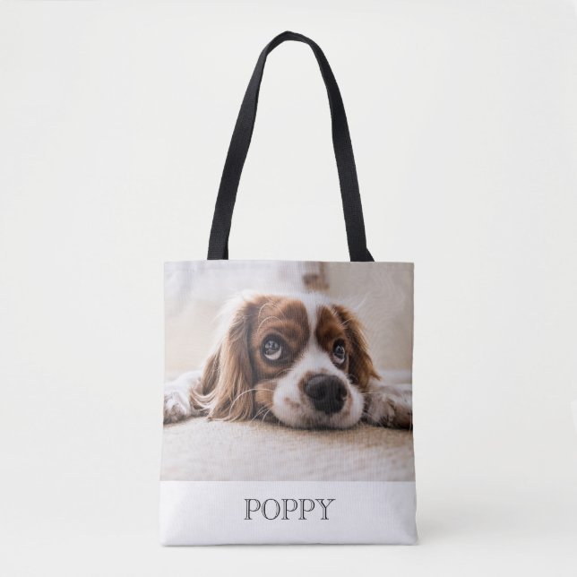 Tote Bag Photo Chien personnalisé Fourre-tout à double face (Devant)