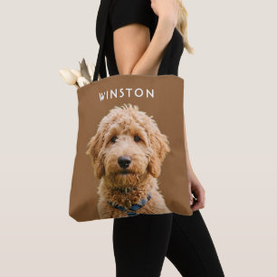 Tote Bag Photo Chien Personnalisé Nom - LIRE LA DESCRIPTION