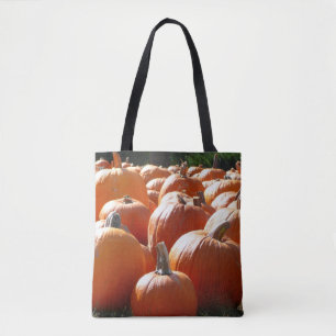 Tote Bag Photo citrouille pour automne, Halloween ou Thanks