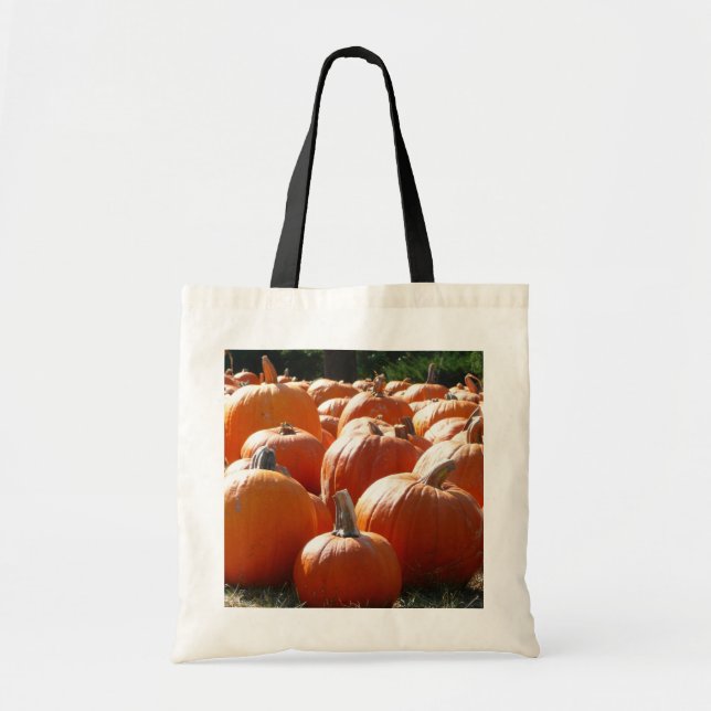 Tote Bag Photo citrouille pour automne, Halloween ou Thanks (Devant)