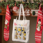 Tote Bag Photo Collage | Cadeau de vacances coloré<br><div class="desc">Photo Collage | Cadeau de vacances coloré</div>