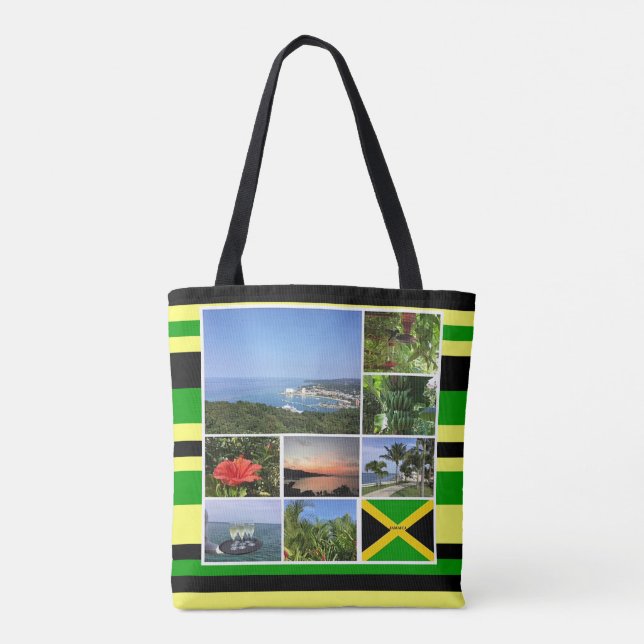 Tote Bag Photo Collage de Jamaïque (Dos)