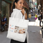 Tote Bag Photo Collage moderne et coloré Meilleur cadeau de<br><div class="desc">Un collage photo moderne et le cadeau coloré "Best Mom Ever" est un cadeau réfléchi et personnalisé pour toute mère. La photo de collage est une collection de différentes images qui ont été arrangées avec art pour former une composition cohésive et visuellement attrayante. Ces photos peuvent présenter des souvenirs chéris,...</div>