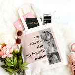 Tote Bag Photo Collage Moderne & Romantique Jolie Citation<br><div class="desc">Photo Collage Moderne & Romantique Jolie Citation Cadeau</div>