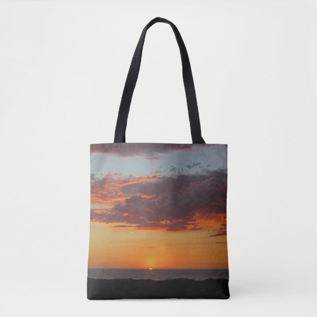 Tote Bag Photo coucher de soleil Orange Sky Pacific Ocean C (Devant)