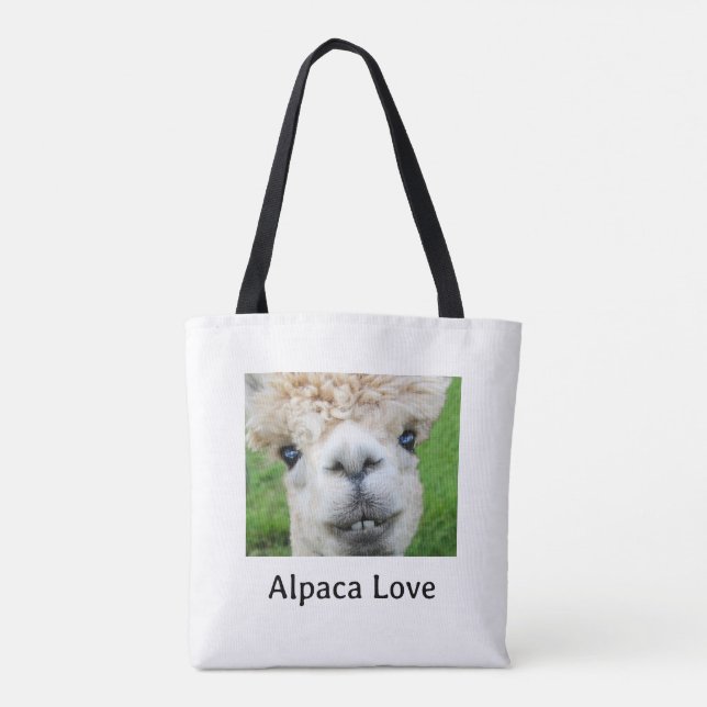 Tote Bag Photo d'Alpaca Adorable  (Dos)