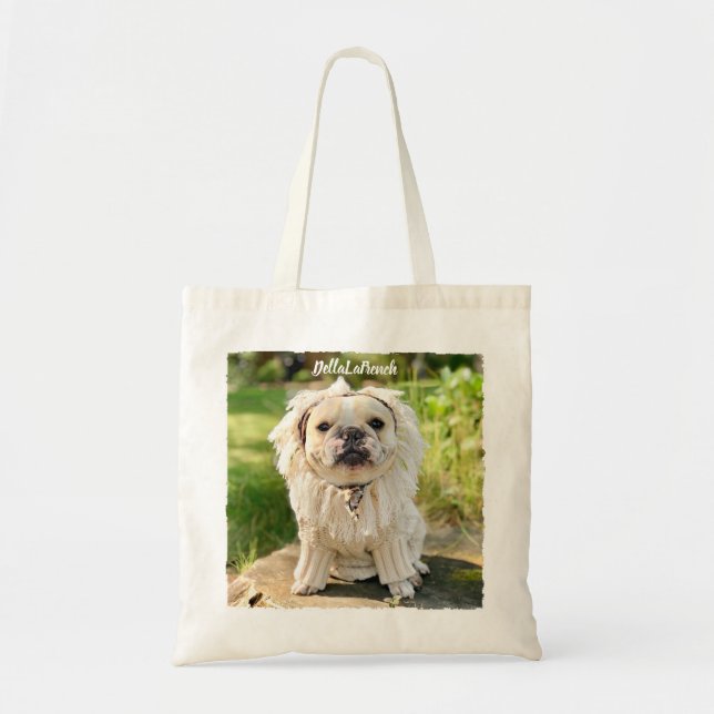Tote Bag Photo de chien personnalisée moderne (Devant)