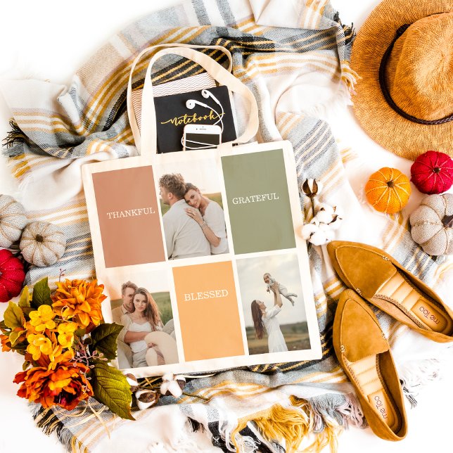 Tote Bag Photo de collection familiale | Merci béni Gratefu (Créateur téléchargé)