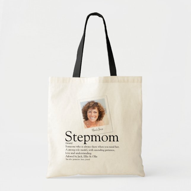 Tote Bag Photo de définition de Bonus Maman, belle-mère mod (Devant)