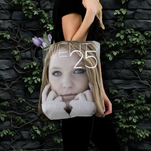 Tote Bag Photo de graduation personnalisée Moderne Script