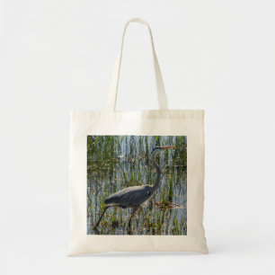 Tote Bag Photo de Grande Aigrette dans un marais