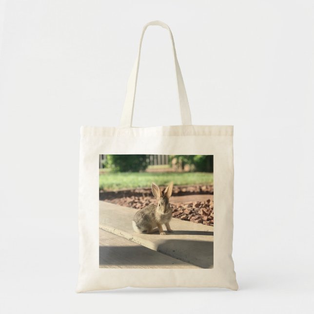Tote Bag photo de lapin de Pâques printemps (Devant)