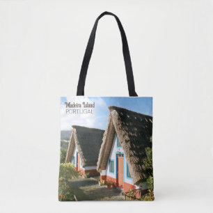 Tote Bag Photo de l'île de Madère avec Maisons Typiques, Po