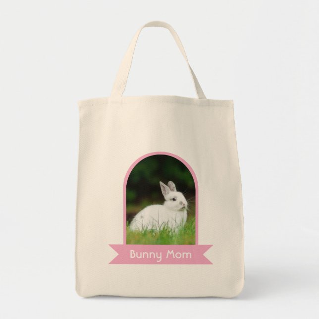 Tote Bag Photo de maman lapin  (Devant)