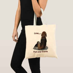 Tote Bag photo de mignon chiot beagle chien en train de bou