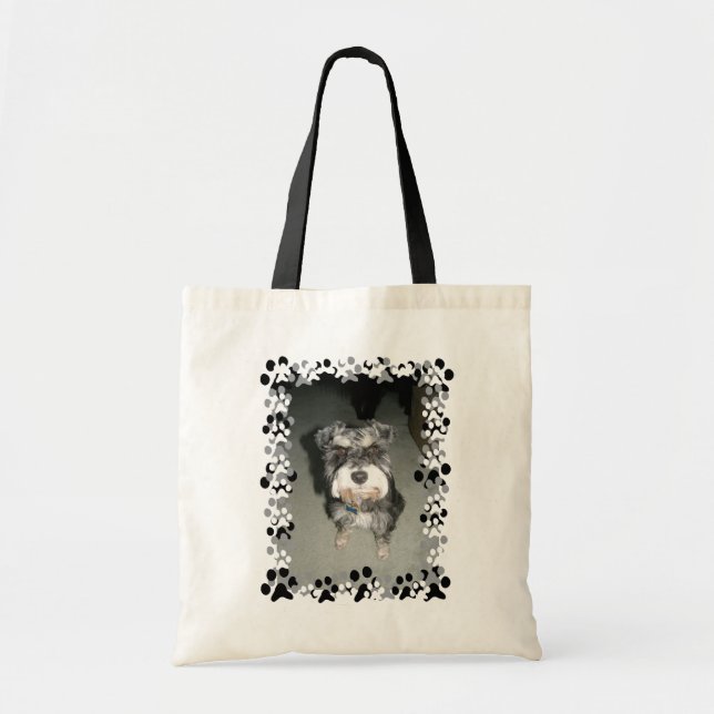 Tote Bag Photo de Schnauzer miniature (Devant)