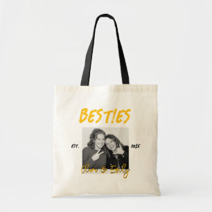 Tote Bag Photo des meilleures amies depuis l'année avec les