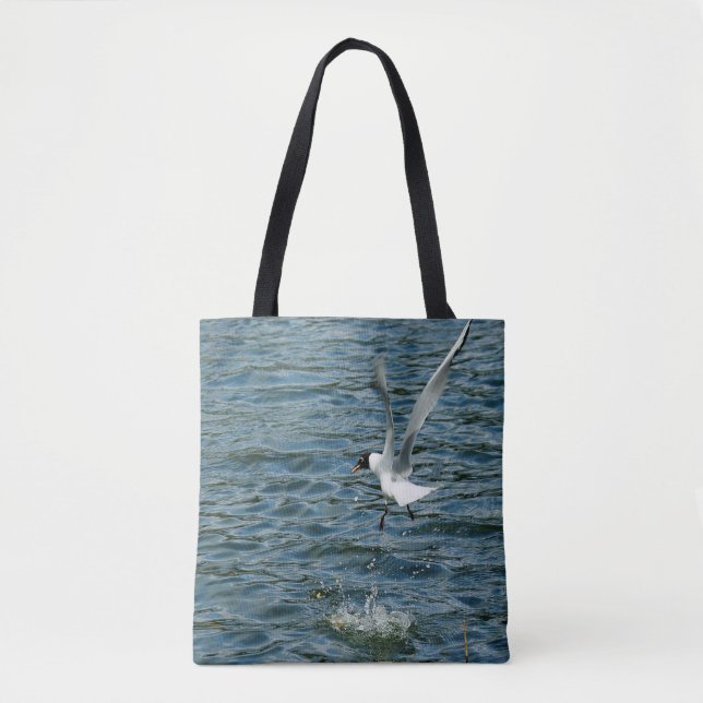 Tote Bag Photo d'oiseau/Cadeau de goéland à tête noire/Oise (Devant)