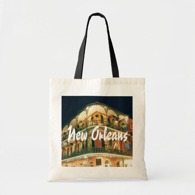 Tote Bag Photo du bâtiment du quartier français de la Nouve (Devant)