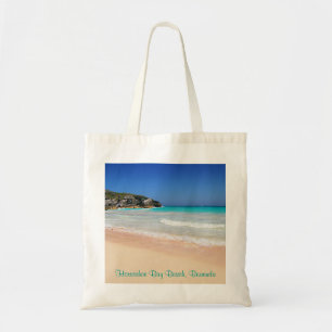 Tote Bag Photo en fer à cheval de plage de sable de rose d
