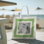 Tote Bag Photo Famille Moderne Vert Simple Lovely Cadeau<br><div class="desc">Photo Famille Moderne Vert Simple Lovely Cadeau</div>
