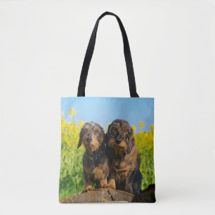 Tote Bag Photo mignonne d'animal familier de deux de
