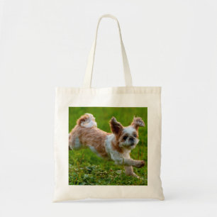 Tote Bag Photo mignonne tournant Chien Shih Tzu