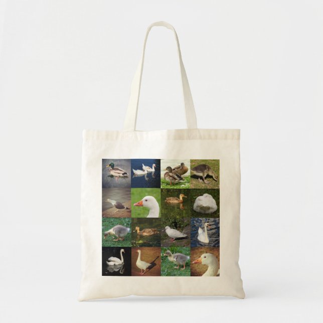 Tote Bag Photo Patchwork - Oiseaux (Devant)