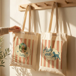 Tote Bag Photo personnalisé de Golden Doodle doré avec des 