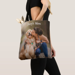 Tote Bag Photo personnalisée à deux côtés de la maman du ch