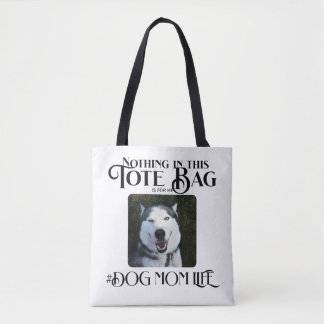 Tote Bag Photo personnalisée Chien Maman Vie