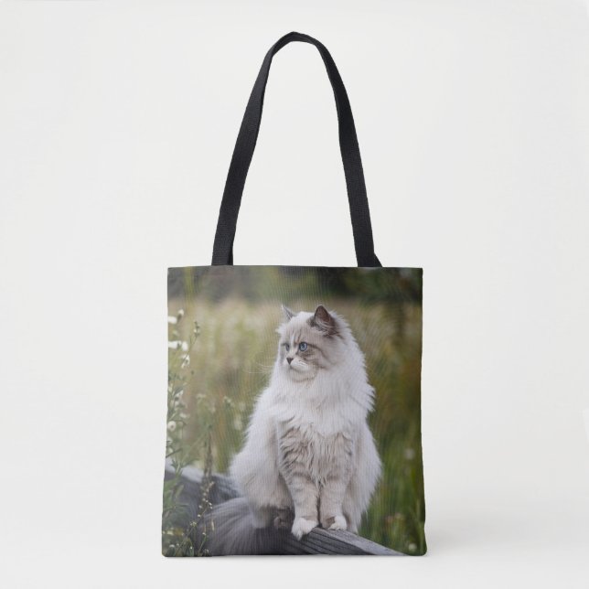 Tote Bag Photo personnalisée de l'Amoureux des chats (Devant)