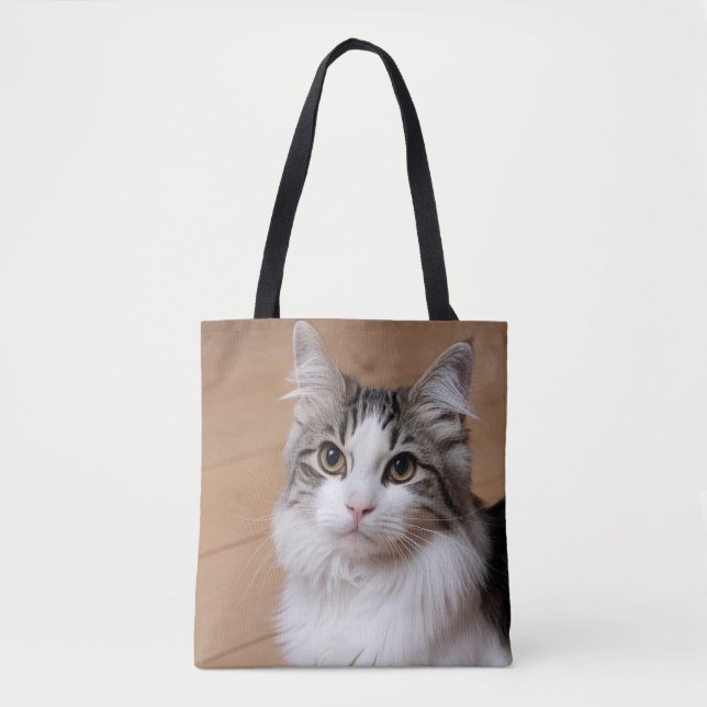 Tote Bag Photo personnalisée de l'Amoureux des chats (Devant)