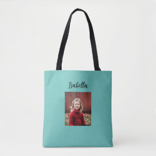 Tote Bag Photo personnalisée et nom de l'enfant
