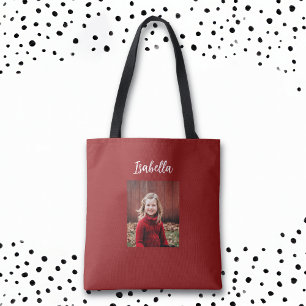 Tote Bag Photo personnalisée et nom de l'enfant
