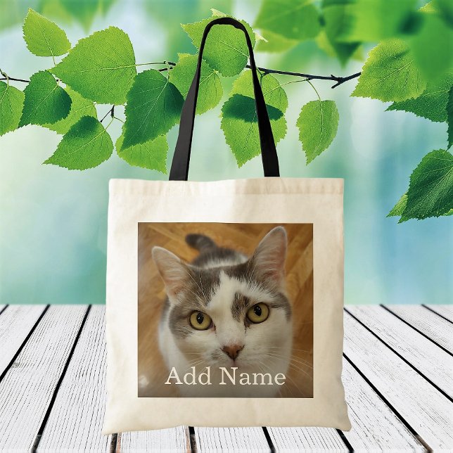 Tote Bag Photo personnalisée et nom personnalisé (Créateur téléchargé)
