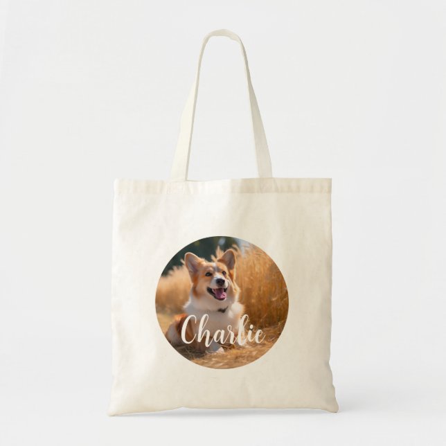 Tote Bag Photo personnalisée pour animaux (Devant)