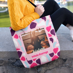 Tote Bag Photo personnalisée Yoga Lover enseignant maman fe