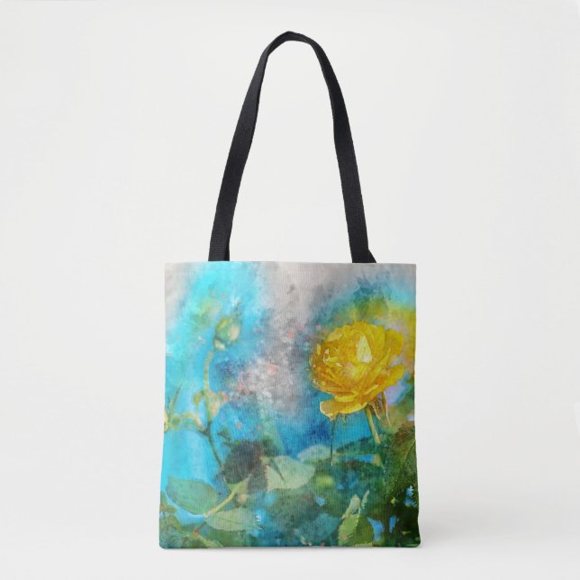 Tote Bag Photo Pittoresque florale illustrée Art (Devant)