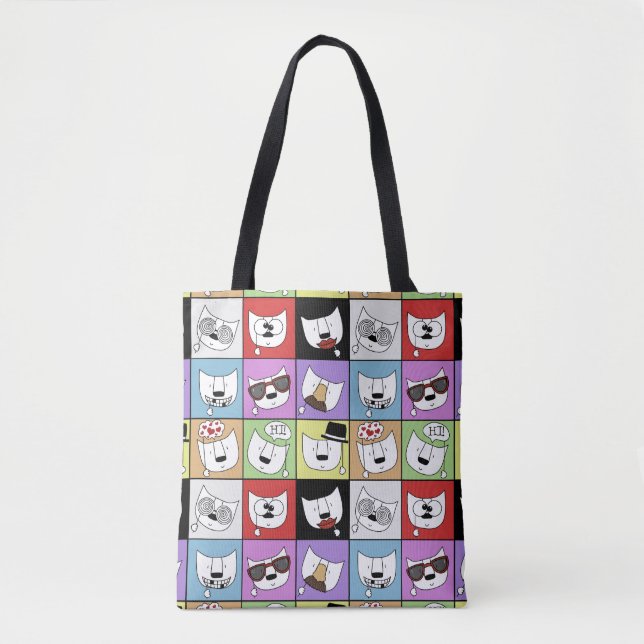 Tote Bag Photo Props Chats (Devant)