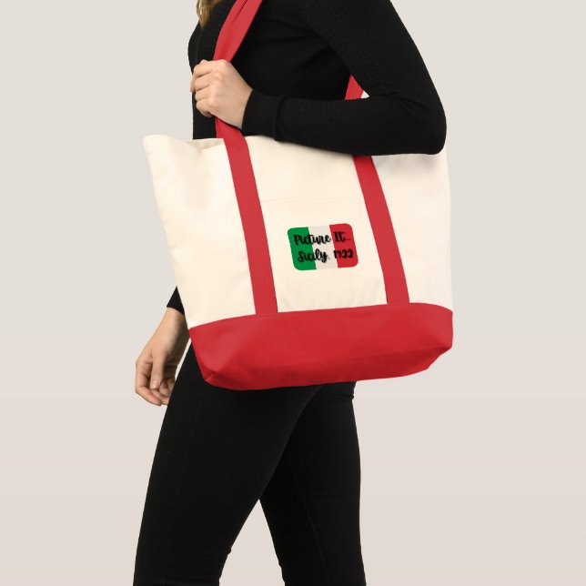 Tote Bag Photo...Sicile, 1922 - Drapeau Italien (Devant (produit))