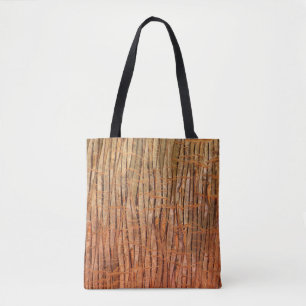 Tote Bag Photo tropicale de Wickery de nature d'écorce