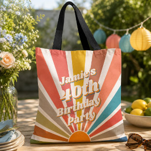 Tote Bag Photo vintage personnalisé pour 40e anniversaire F