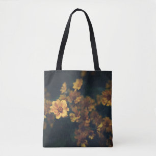 TOTE BAG PHOTOGRAPHIE DE BOKEH DES FLEURS JAUNES