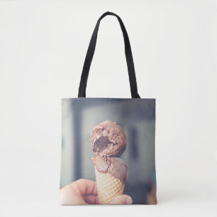 Tote Bag Photographie de focus sélective de la crème glacée