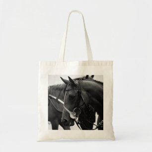 Tote Bag Photographie de profil de cheval de course