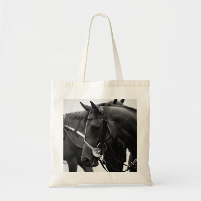 Tote Bag Photographie de profil de cheval de course (Devant)