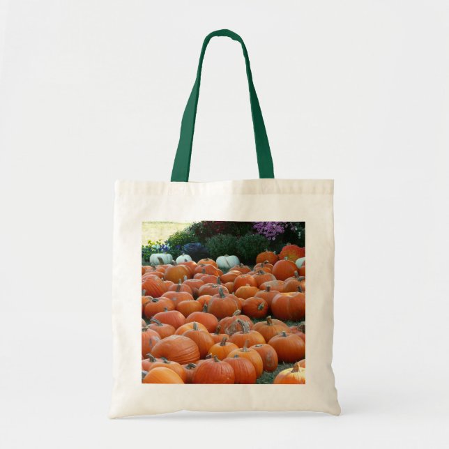 Tote Bag Photographie de récolte d'automne des citrouilles  (Devant)